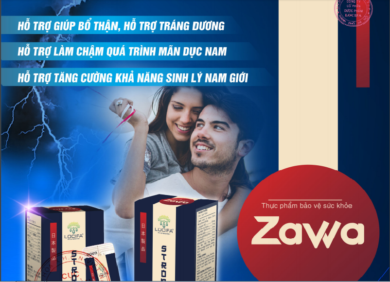 TPBVSK Zawa quang cao “lao” ve kha nang tang cuong sinh ly nam