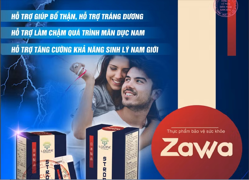 TPBVSK Zawa quang cao “lao” ve kha nang tang cuong sinh ly nam