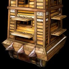 Khi áp sát tường thành, các cánh cửa của Helepolis sẽ được mở ra cho phép binh sĩ sử dụng các vũ khí tấn công kẻ địch.