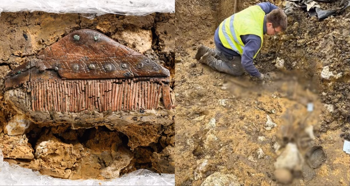 Thi hài người đàn ông này được đặt trong một căn phòng gỗ "đặc biệt nổi bật vì nằm ở vị trí biệt lập". Đây là đặc điểm điển hình của người Alemanni.