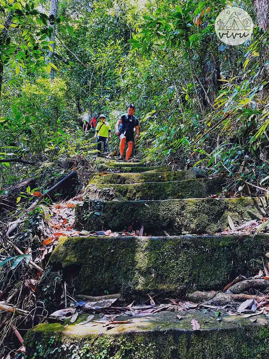 Trekking kham pha thac Do Quyen nam giua Vuon quoc gia Bach Ma