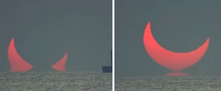 Theo các nhà khoa học, bức ảnh "sừng quỷ" nổi trên biển của nhiếp ảnh gia Elias khiến nhiều người tò mò, cảm thấy thú vị là vì đây là hiện tượng Fata Morgana.