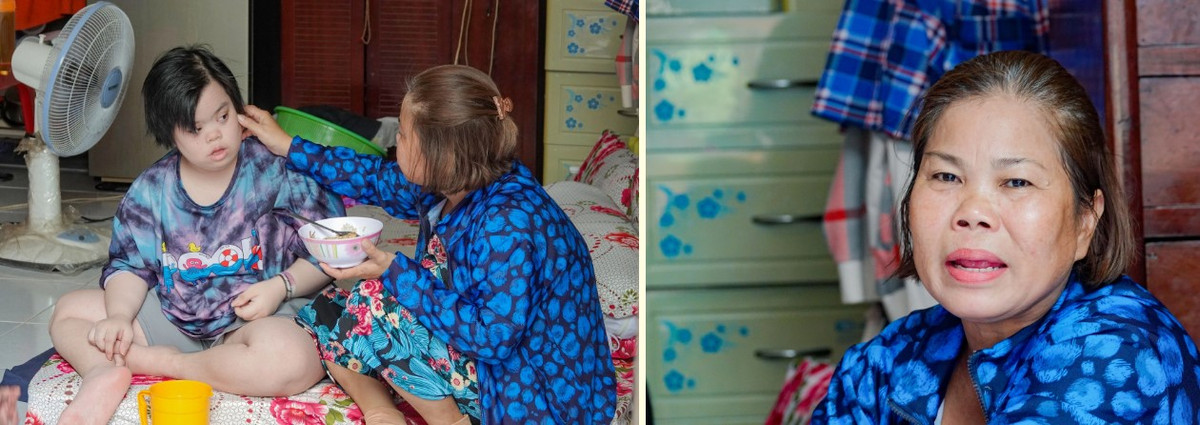 Mẹ 60 tuổi nuôi các con bại não, bệnh Down: “Con mình, sao bỏ được!“ - Hình 6 Me 60 tuoi nuoi cac con bai nao, benh Down: “Con minh, sao bo duoc!“-Hinh-6