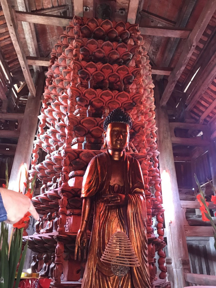 Cửu phẩm Liên hoa không chỉ mang thông điệp từ bi, vị tha, bác ái của đạo Phật mà còn thể hiện sự phát triển của dòng thiền Trúc Lâm Yên Tử ở nước ta. Ảnh: baophapluat.