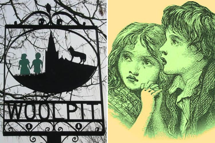 Khi đã nói thành thạo, bé gái nói rằng đã cùng em trai đến từ hòn đảo không có ánh sáng Mặt trời. Ánh sáng tại đó vô cùng mờ ảo. Hai chị em đi lạc tới Woolpit sau khi ngôi làng của họ bị tàn phá, cha mẹ bị giết hại.