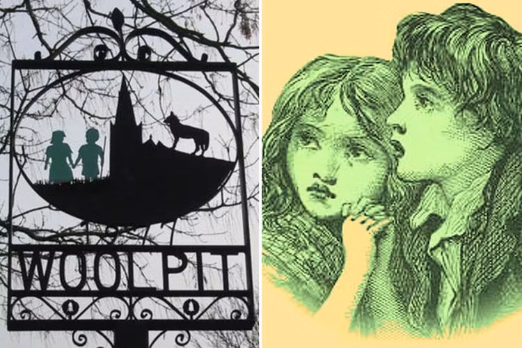 Khi đã nói thành thạo, bé gái nói rằng đã cùng em trai đến từ hòn đảo không có ánh sáng Mặt trời. Ánh sáng tại đó vô cùng mờ ảo. Hai chị em đi lạc tới Woolpit sau khi ngôi làng của họ bị tàn phá, cha mẹ bị giết hại.