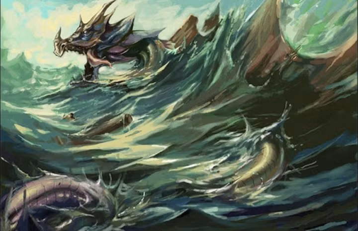 Giao long được mô tả là bá chủ vùng sông nước. Nó ẩn náu ở những nơi sâu nhất của các ao, hồ, sông suối và sở hữu những khả năng phi thường.