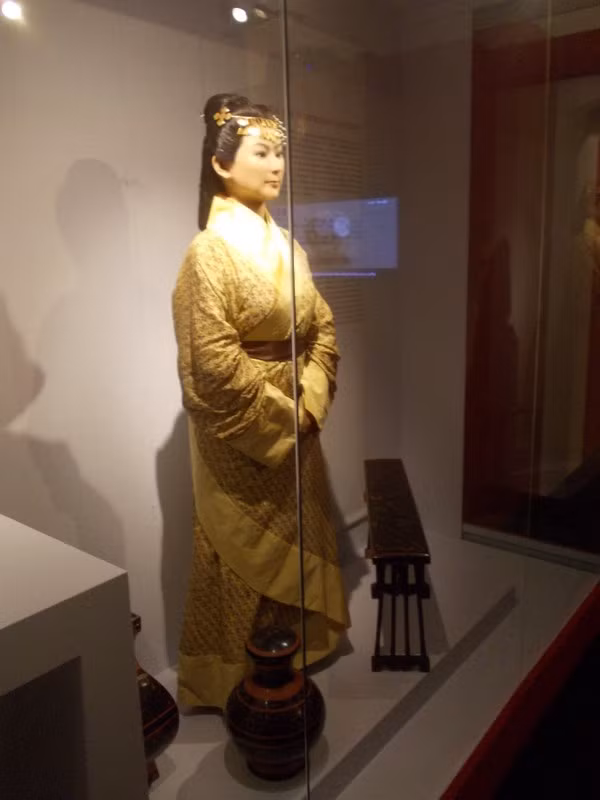 Tay và chân của Tân Truy phu nhân vẫn có thể gập, duỗi. Nhờ tình trạng hoàn hảo của xác ướp, các nhà khoa học xác định được bà có nhóm máu A. Họ còn bất ngờ khi các cơ quan nội tạng trong xác ướp vị phu nhân này còn nguyên vẹn.