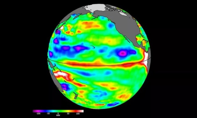 Các chuyên gia của NASA đã phát hiện dấu hiệu sớm của El Nino từ vũ trụ sau khi phân tích dữ liệu từ vệ tinh Sentinel-6 Michael Freilich chuyên theo dõi mực nước biển.