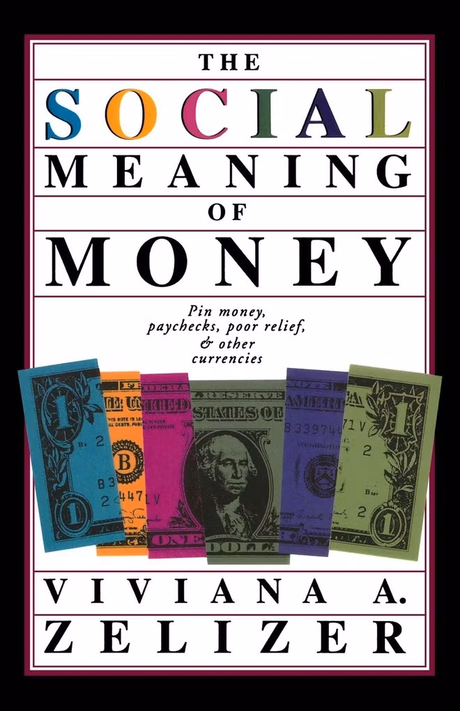 Social Meaning of Money của Viviana Zelizer. Là giáo sư xã hội học tại Đại học Princeton, bà đã nỗ lực kể về lịch sử xã hội của tiền tệ ở Mỹ từ năm 1870 đến năm 1930. Xem xét kỹ lưỡng các bài báo trên tạp chí và nhiều bài phân tích, bà thấy tiền mang nhiều ý nghĩa khác nhau. Các cặp vợ chồng sẽ quyết định khoản tài chính nào là của “anh ấy” và khoản nào là “của cô ấy” - và mỗi người có quyền hoặc cần phải chi tiêu vào việc gì. Cuốn sách là một ví dụ hiếm hoi về lịch sử tiền tệ được kể từ góc nhìn của người tiêu dùng. Ảnh: Amazon.