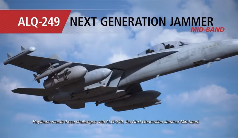 Theo thông tin được Raytheon công bố, cơ bản NGJ-MB là hệ thống radar mảng định pha chủ động (AESA) có khả năng quét đồng thời ở nhiều tần số khác nhau. Mỗi máy bay EA-18G trong tương lai sẽ được lắp đặt 3 hệ thống NGJ-MB ở hai bên cánh và mấu treo ngay dưới bụng máy bay.