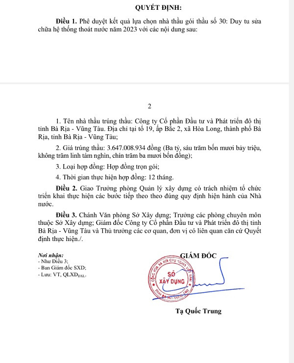 BR-VT: Lộ diện nhà thầu trúng gói sửa chữa hệ thống thoát nước 2025 - Hình 3 BR-VT: Lo dien nha thau trung goi sua chua he thong thoat nuoc 2025-Hinh-3