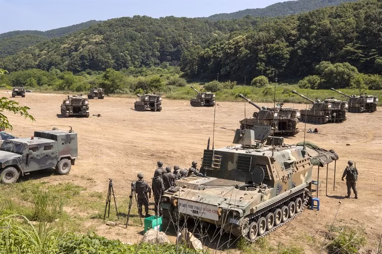 K9 Thunder (Thần Sầm) thường xuyên được bố trí gần DMZ hoặc các vùng giáp ranh với Triều Tiên.