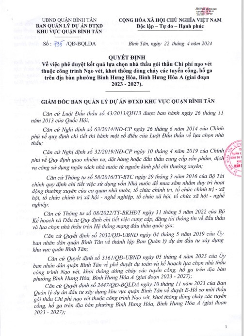 TP HCM: Cty Moi truong Viet Uc trung goi thau gan 49 ty dong