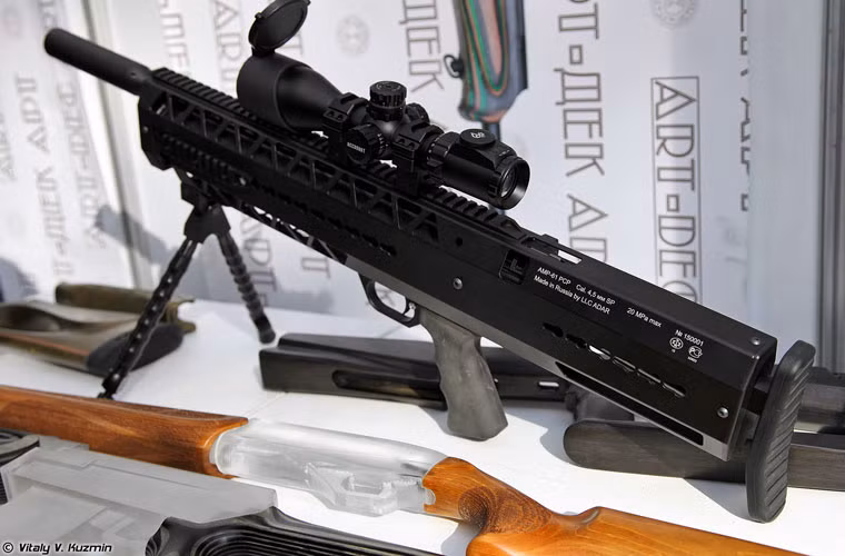 Khẩu AMP-61 PCP dùng đạn cỡ 4,5mm.