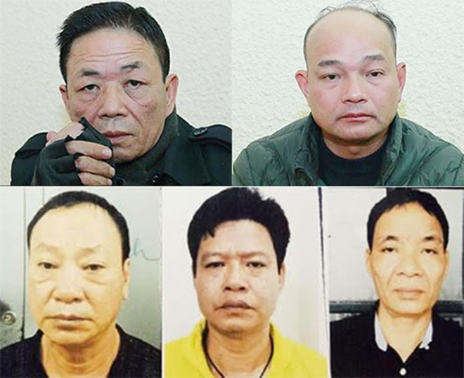 Ngay sau đó, cơ quan công an đã tiến hành khởi tố và bắt tạm giam các đối tượng liên quan đến vụ việc này: Dương Quốc Vương (50 tuổi, tức Vương "Lợn"), Nguyễn Mạnh Long (56 tuổi, tức Long "Cao") và Lê Thanh Hải (55 tuổi, tức Hải "Gió") về hành vi Cưỡng đoạt tài sản theo điều 170 Bộ luật hình sự 2015.