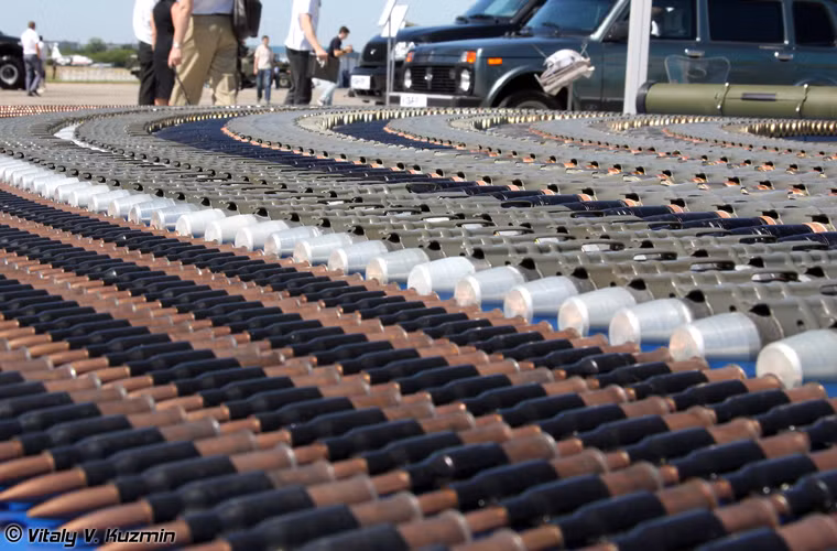 Các loại đạn được trang bị cho tháp pháo Berezhok.