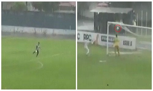 Kinh ngac thu mon ghi ban tu khoang cach hon 100m