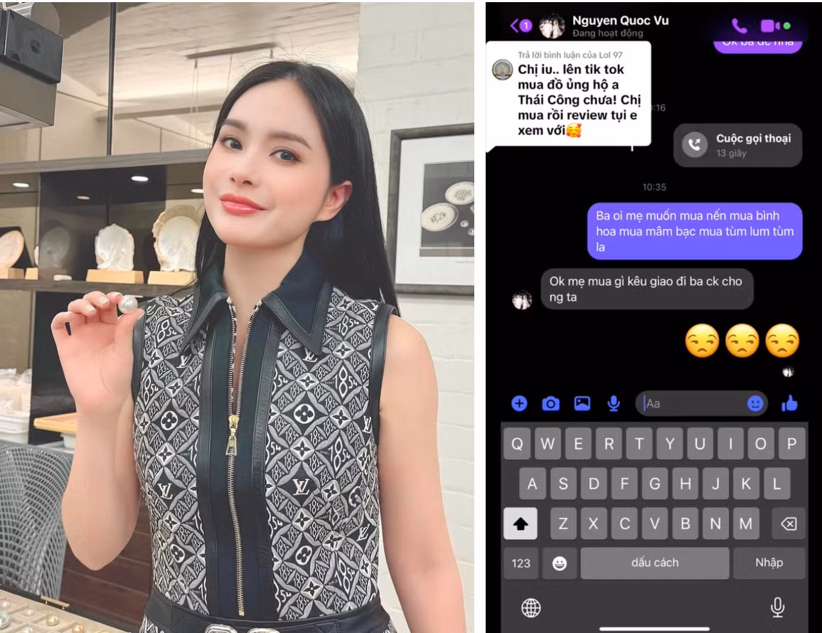 Cụ thể, Đoàn Di Băng mua về cho mình bình xịt phòng (6,7 triệu đồng), ngôi sao trang trí (gần 5 triệu đồng), cặp chân nến (11,6 triệu đồng), bình hoa (32,4 triệu đồng), tổng tiền mua nhiều loại nến thơm gần 50 triệu đồng, khay bạc (11,5 - 31,7 triệu đồng)...