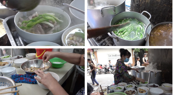 Thái độ gắt gỏng của bà chủ phở gà Lâm khiến không ít người nghe khó chịu, tuy nhiên sau đó bà chủ vẫn thoải mái chia sẻ thông tin với nam YouTuber khi được hỏi, thậm chí còn chỉ cho Duy Nến chỗ quay thêm những hình ảnh đặc sắc. Ảnh chụp màn hình