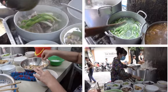 Thái độ gắt gỏng của bà chủ phở gà Lâm khiến không ít người nghe khó chịu, tuy nhiên sau đó bà chủ vẫn thoải mái chia sẻ thông tin với nam YouTuber khi được hỏi, thậm chí còn chỉ cho Duy Nến chỗ quay thêm những hình ảnh đặc sắc. Ảnh chụp màn hình