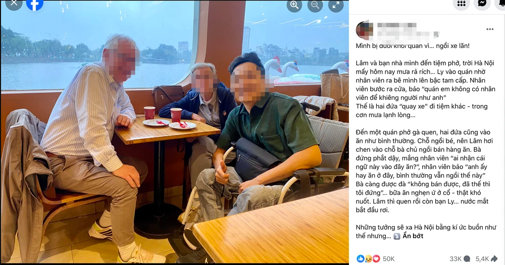 Những ngày qua, hàng phở gà Lâm trên phố Nam Ngư bỗng trở thành tâm điểm trên mạng xã hội từ một bài đăng không đáng của của một TikToker khá có tiếng. Ảnh chụp màn hình