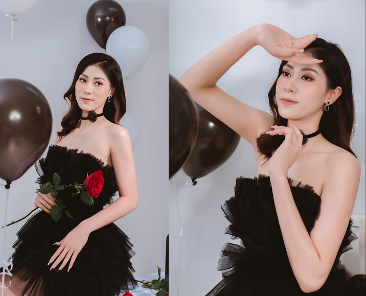 Ngay cả khi tập trung thi đấu trên sân, Kiều Trinh luôn nhận được sự chú ý từ người hâm mộ vì ngoại hình nổi bật, cuốn hút. Ảnh: FBNV