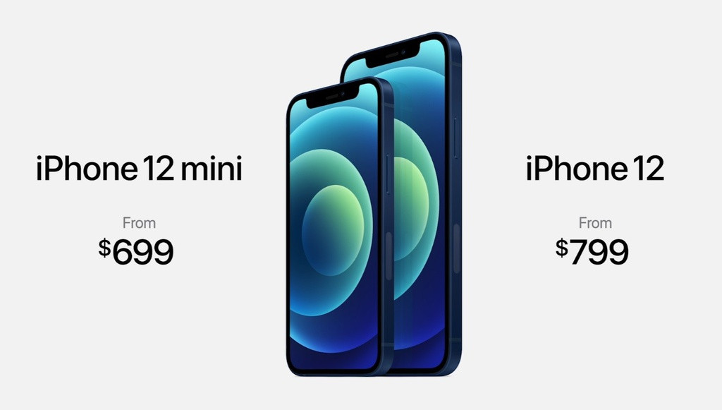 Giá bán của iPhone 12 mini là từ 699 USD. Trong khi đó iPhone 12 sẽ được bán với giá 799 USD.