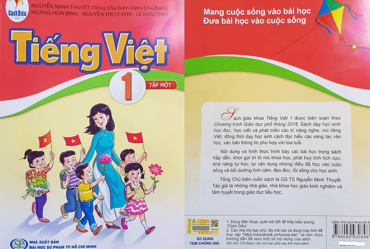 SGK Tieng Viet 1: NDT Canh Dieu “chet duoi vo duoc coc”... kiem bon tien?