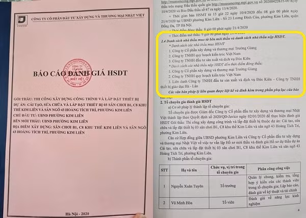 Du an cai tao san choi cong cong phuong Kim Lien: Nha thau “quen mat”?