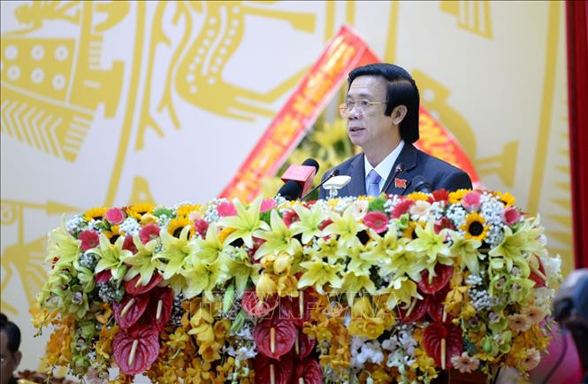 Dong chi Nguyen Van Danh tai dac cu Bi thu Tinh uy Tien Giang