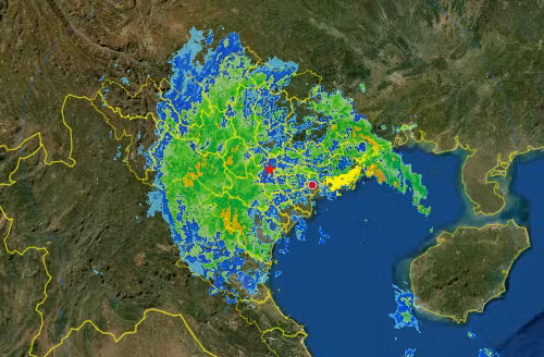 Bao so 7 suy yeu thanh ap thap nhiet doi ngay khi vao dat lien