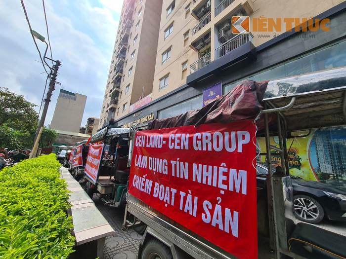 Khach hang cang bang ron, vay kin tru so Cen Land doi tien o du an Vuon Sen