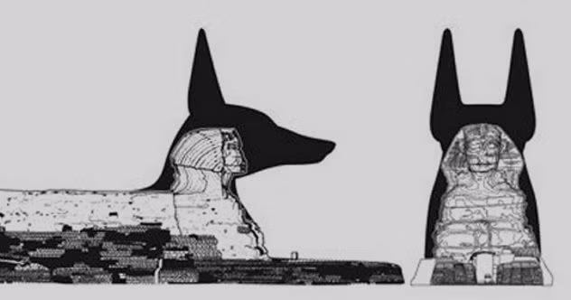 Nhân sư hay thần Anubis? - Ảnh: Listverse