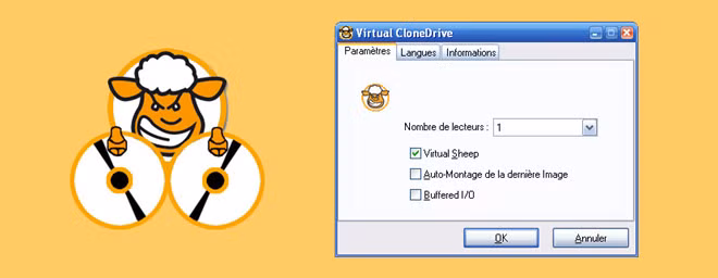 Virtual CloneDrive (miễn phí): Phần mềm giúp người dùng tạo, quản lý các ổ đĩa CD/DVD ảo và đọc tập tin ảnh đĩa (ISO) trên máy tính. Ưu điểm của Virtual CloneDrive là nhẹ, cài đặt nhanh và không tốn nhiều thao tác khi sử dụng.