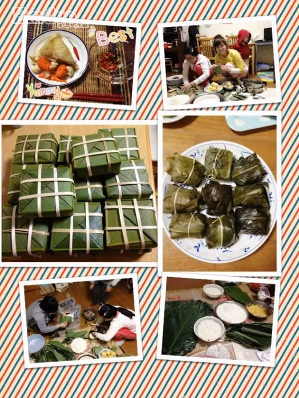 Món ăn Tết Việt truyền thống tại đất nước Nhật Bản do bà mẹ ba con tự tay làm nên.