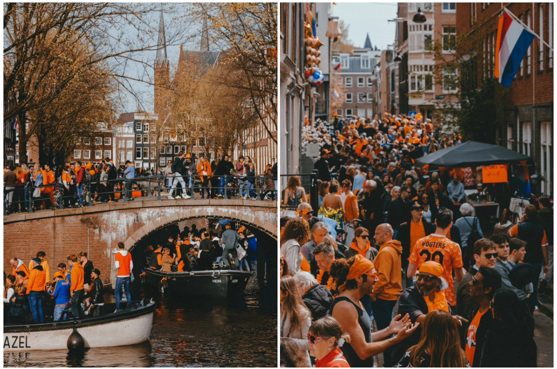 Năm 2023, Amsterdam đã phát động chiến dịch không khuyến khích những khách du lịch ồn ào đến thăm thành phố của Hà Lan. Bên cạnh đó, khách cũng bị giới hạn khi đi lại trong quán bar và cấm hút cần sa ở khu phố đèn đỏ nổi tiếng. Khách du lịch qua đêm có thể phải trả mức thuế du lịch 12,5%/đêm vào năm 2024. Ảnh: @rainbomash.