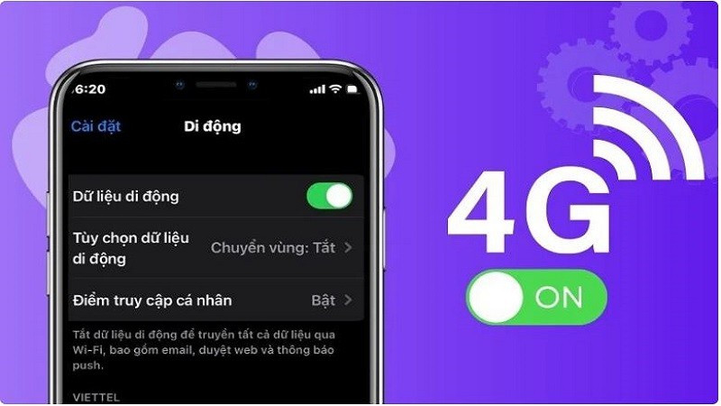 Mach ban cach kiem tra dung luong 4G da su dung tren iPhone