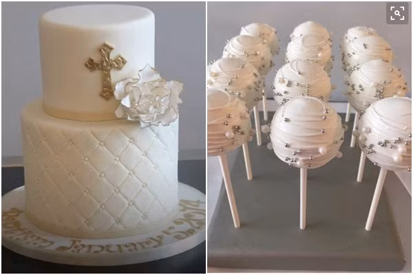 Bánh kem và nến cũng đã sẵn sàng.