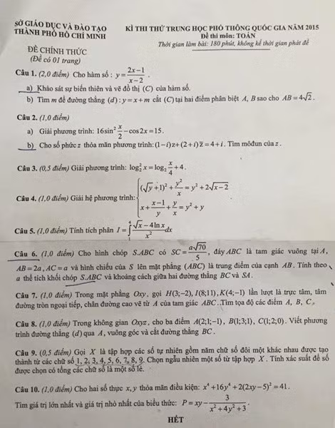 De thi thu THPT quoc gia Toan toan TP HCM va dap an
