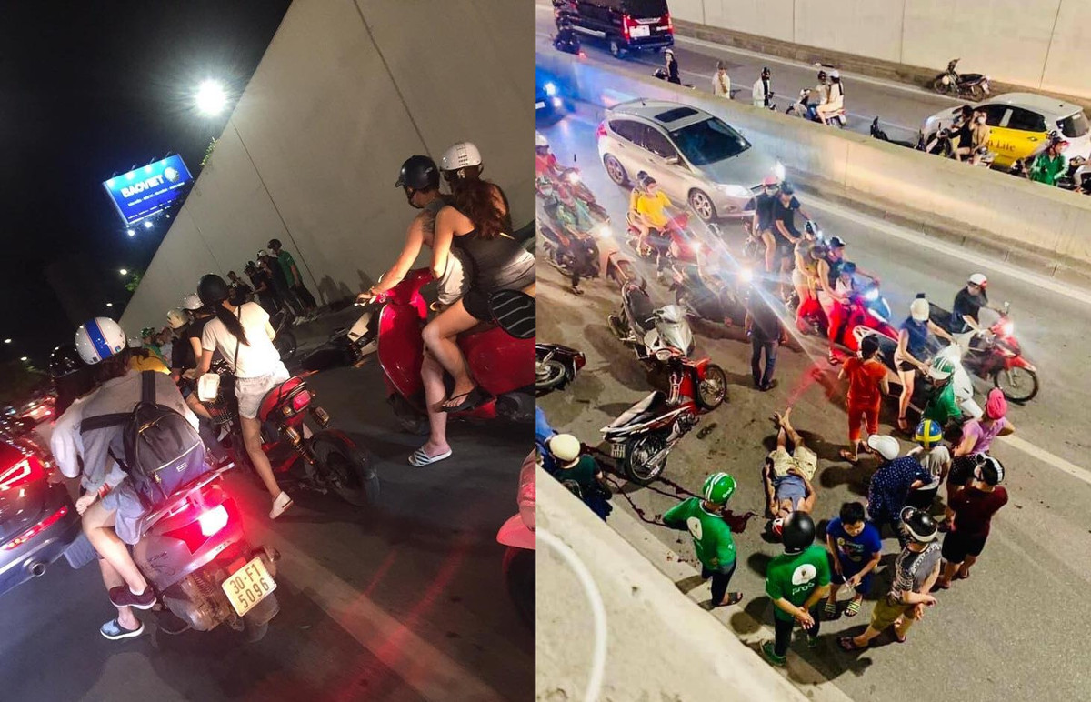 Ha Noi: Lai xay ra tai nan o ham Kim Lien, 1 nguoi nguy kich-Hinh-4