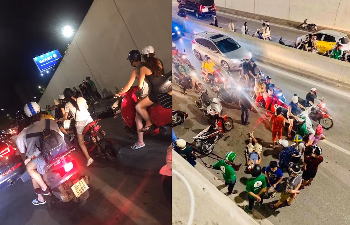 Ha Noi: Lai xay ra tai nan o ham Kim Lien, 1 nguoi nguy kich-Hinh-4