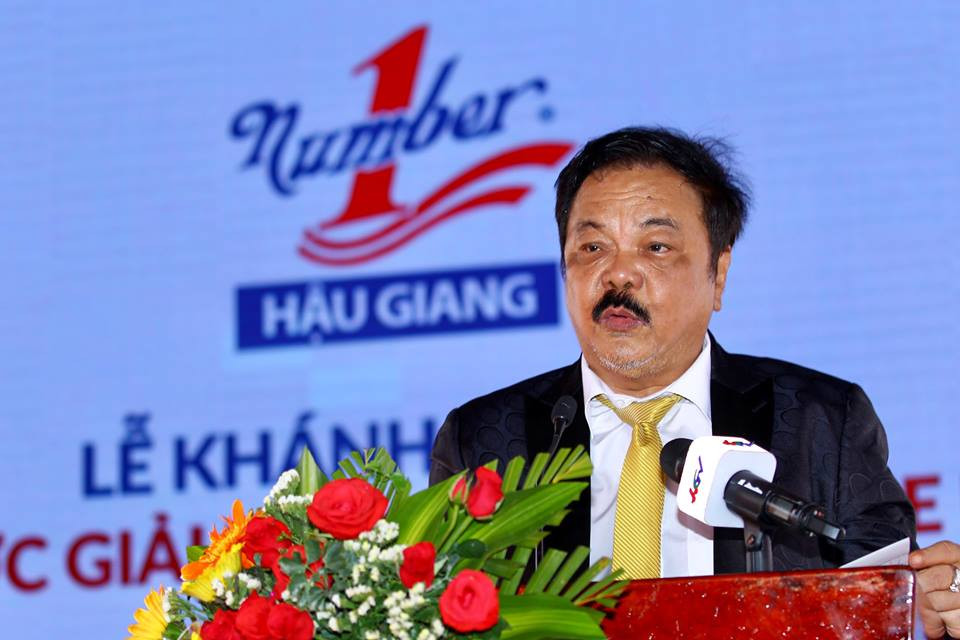 Ông Trần Quí Thanh, Tổng Giám đốc Tập đoàn Tân Hiệp Phát phát biểu tại sự kiện.