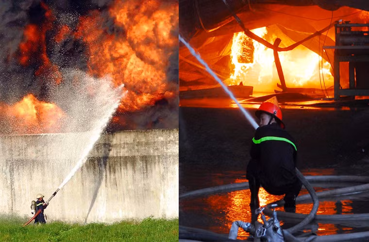 Hiện cơ quan chức năng vẫn đang phong tỏa, khám nghiệm hiện trường để điều tra làm rõ nguyên nhân vụ cháy lớn này.