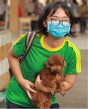 Hay một tình huống "dở khóc dở cười" tại điểm thi trường THPT Võ Thị Sáu (TP.HCM), khi một nữ sinh đã đem theo cả cún cưng để tự động viên tinh thần.