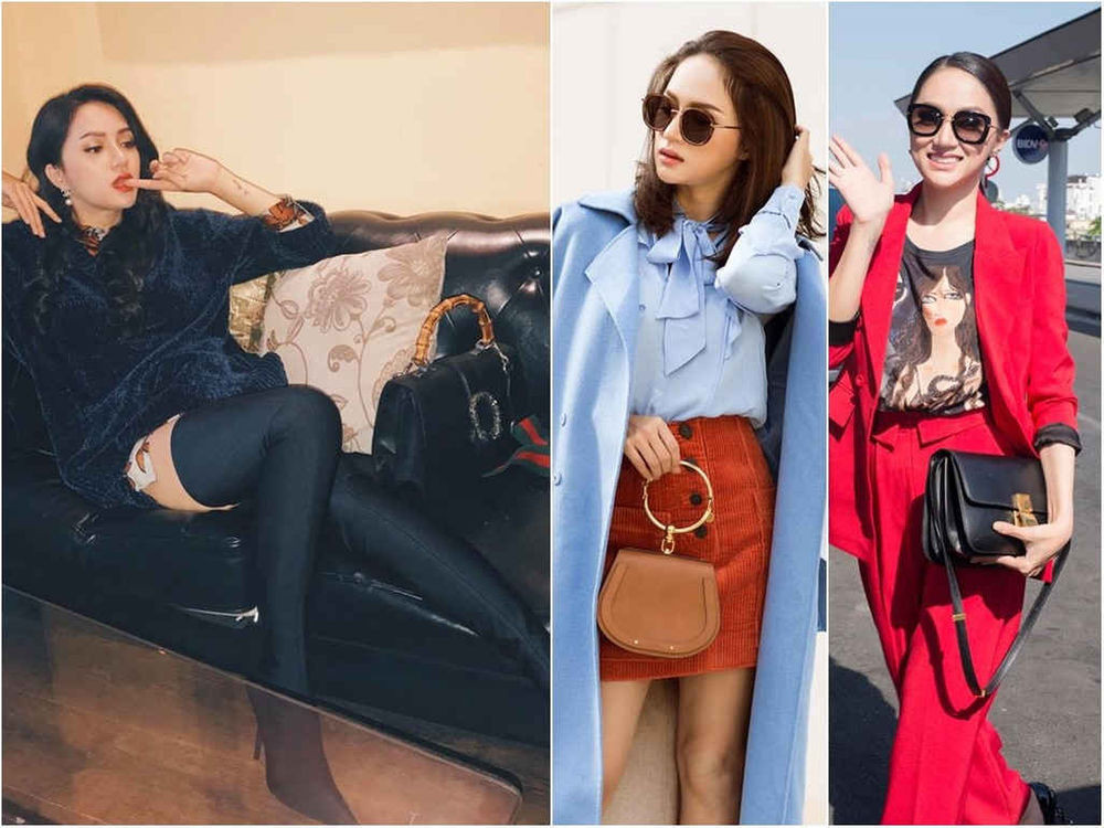 Những bộ đồ hiệu có trị không nhỏ của Hương Giang.