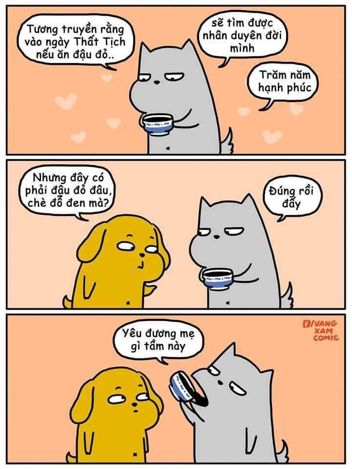 Nhiều ảnh chế hài hước về ngày Thất Tịch cũng được lan truyền rộng rãi.