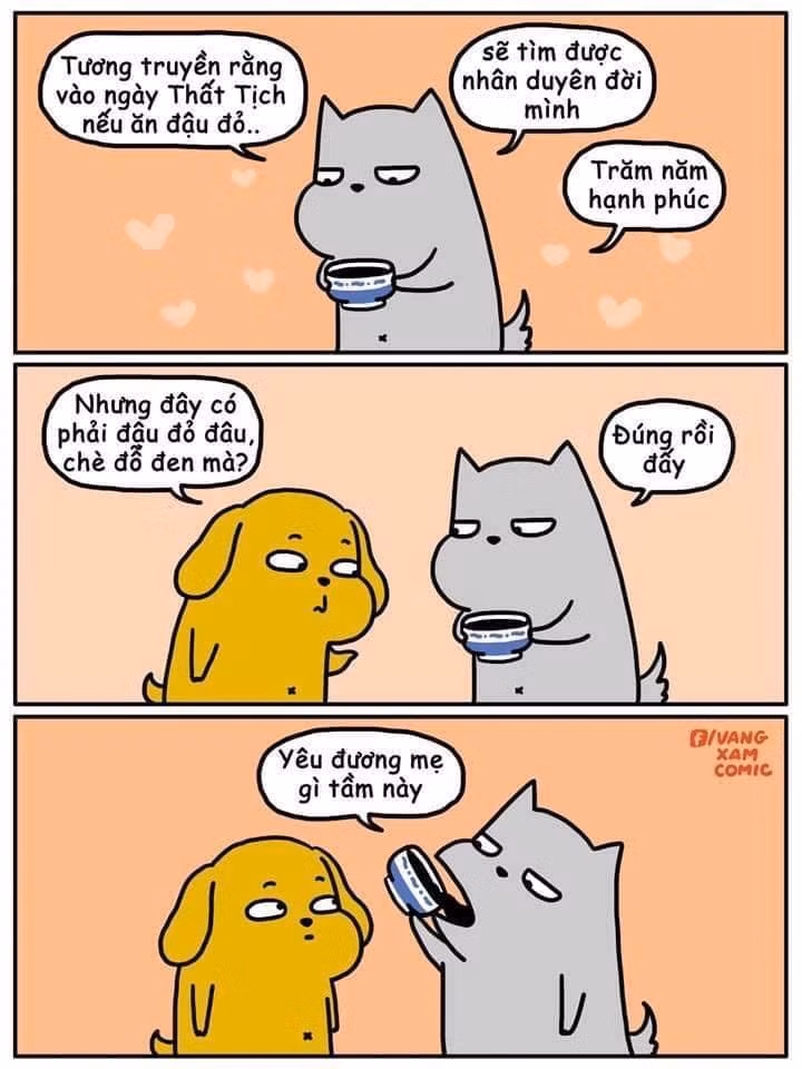 Nhiều ảnh chế hài hước về ngày Thất Tịch cũng được lan truyền rộng rãi.