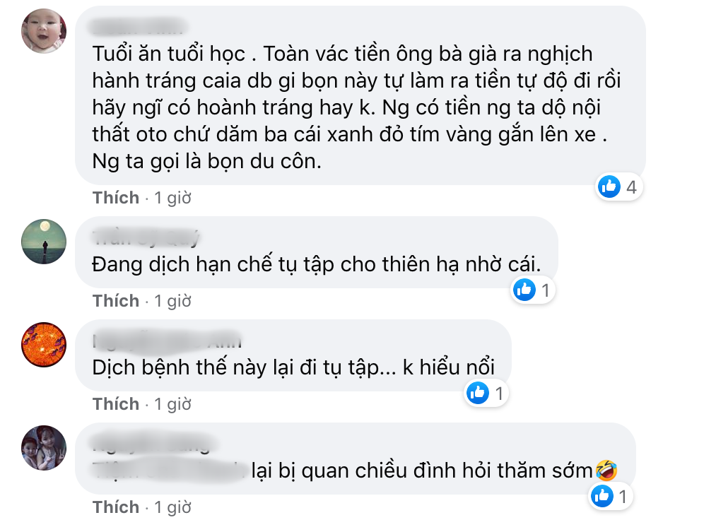Trước cảnh tượng này, nhiều cư dân mạng đã bày tỏ ý kiến không đồng tình với việc tụ tập của các bạn học sinh trong đợt nghỉ học phòng chống dịch.