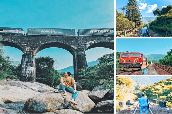 Vẻ đẹp hoang sơ tại ga Hải Vân Bắc mới được nhiều bạn trẻ phát hiện gần đây. Ảnh: Bùi Ngọc Công